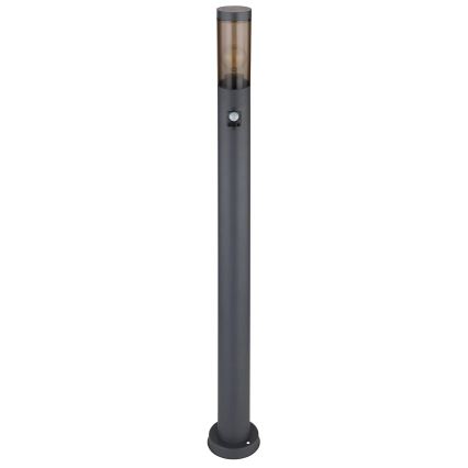 Globo - Outdoor lamp with sensor 1xE27/15W/230V IP44 110 cm black