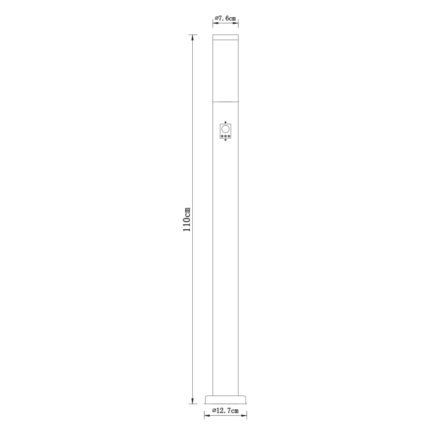Globo - Outdoor lamp with a sensor 1xE27/30W/230V IP44