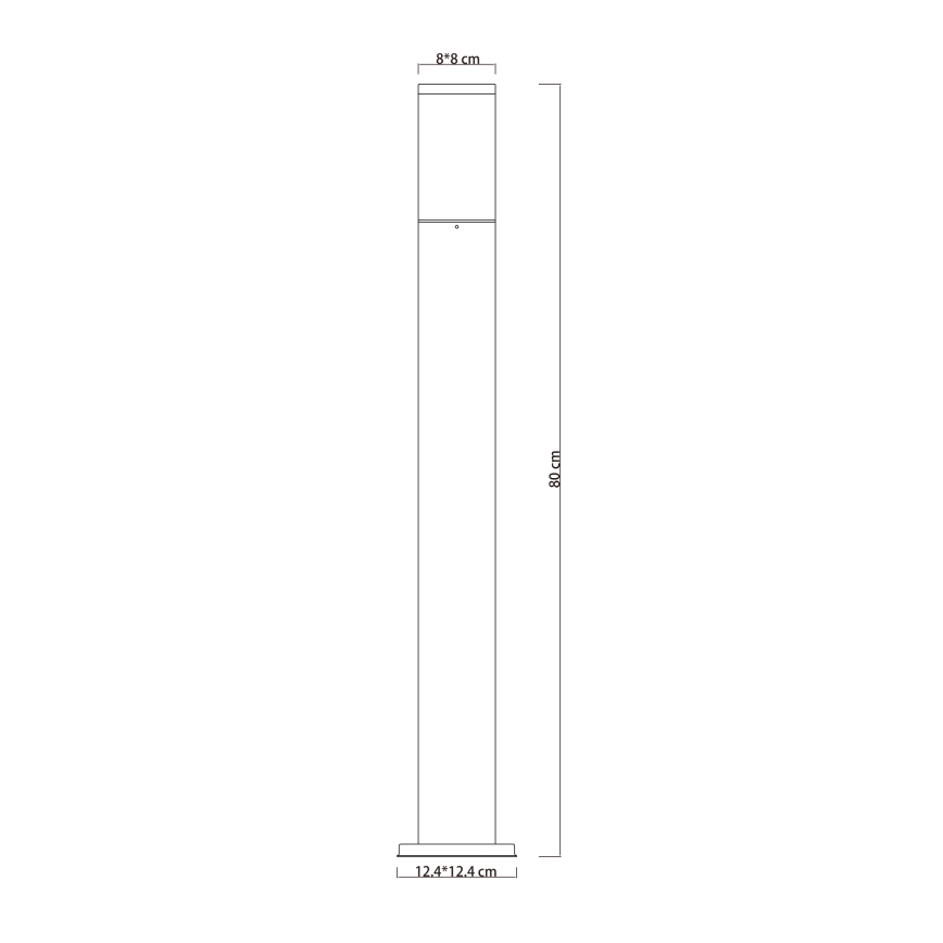 Globo - Outdoor lamp 1xE27/15W/230V 80 cm IP44