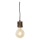 Globo 31760146 - Chandelier on a string TRONCO 1xE27/40W/230V