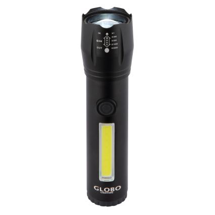 Globo - LED Rechargeable flashlight LED/3W/5V + COB/3W 5500K 1200 mAh