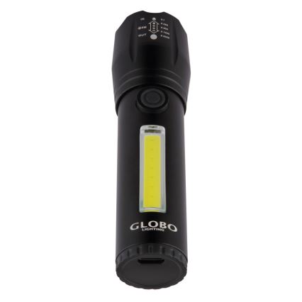 Globo - LED Rechargeable flashlight LED/3W/5V + COB/3W 5500K 1200 mAh