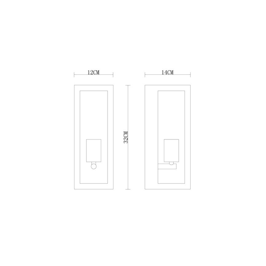 Globo - Outdoor wall light 1xE27/60W/230V IP44