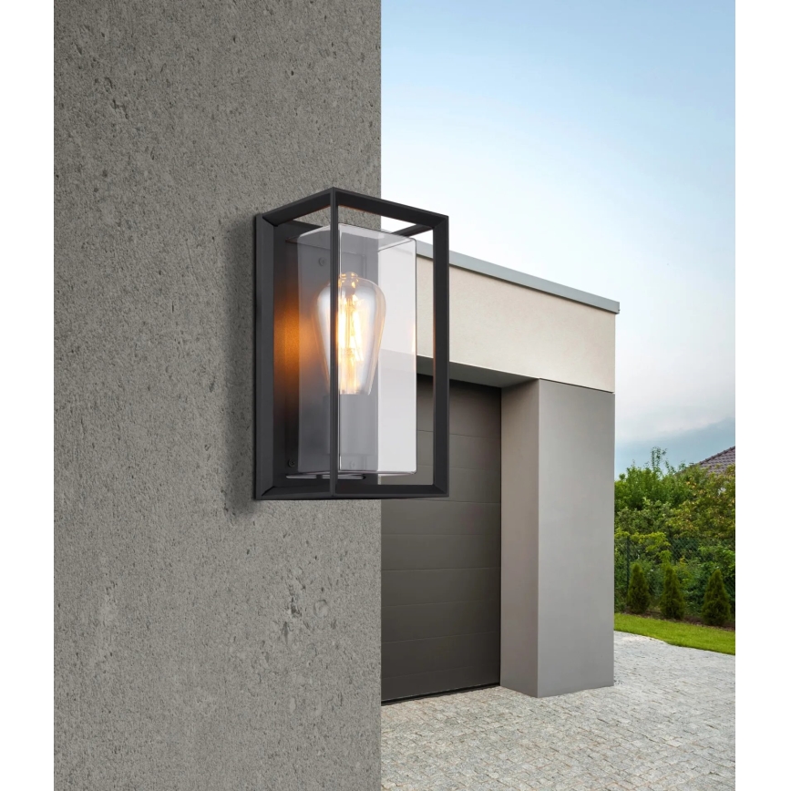 Globo - Outdoor wall light 1xE27/60W/230V IP44 black
