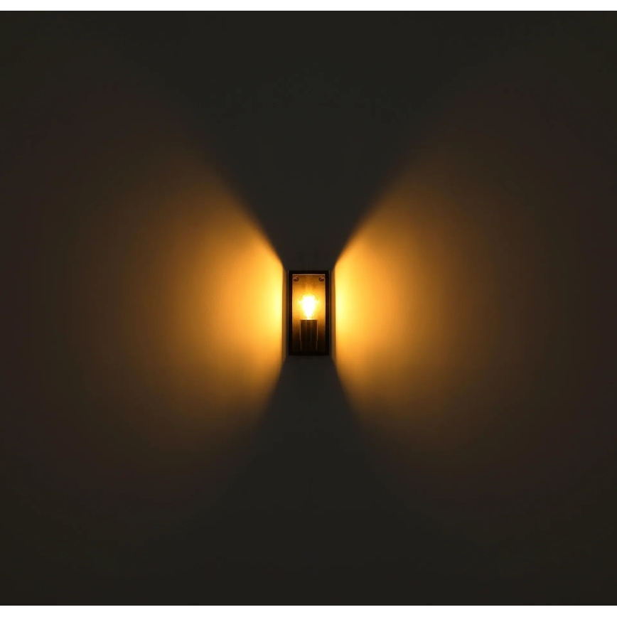 Globo - Outdoor wall light 1xE27/60W/230V IP44 black
