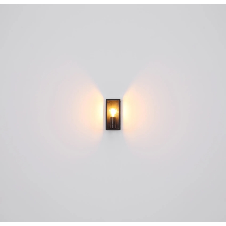 Globo - Outdoor wall light 1xE27/60W/230V IP44 black