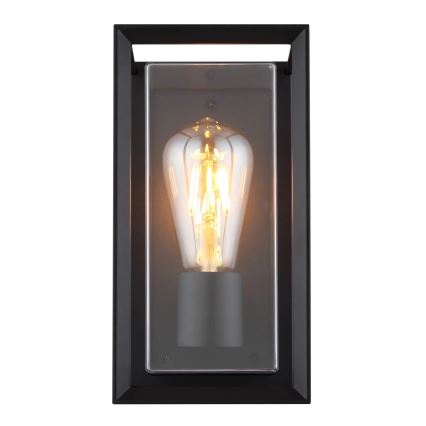 Globo - Outdoor wall light 1xE27/60W/230V IP44 black