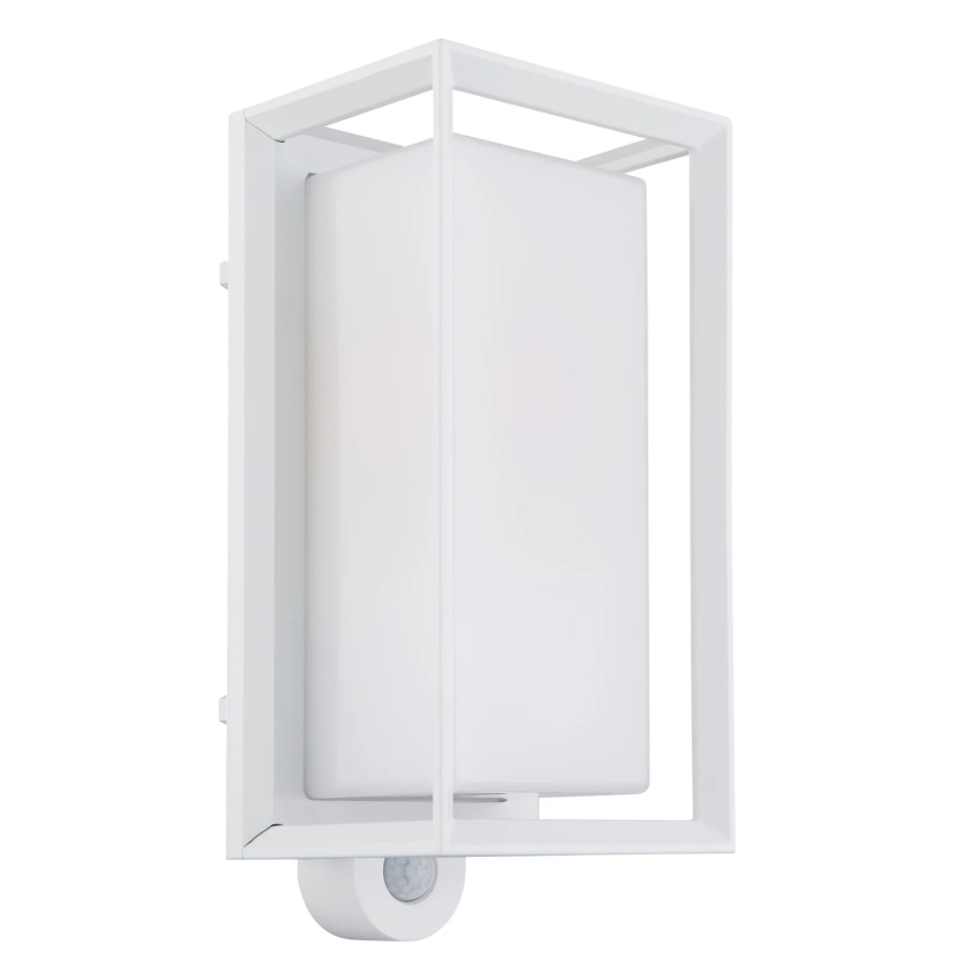 Globo - Outdoor wall light with a sensor 1xE27/60W/230V IP44 white