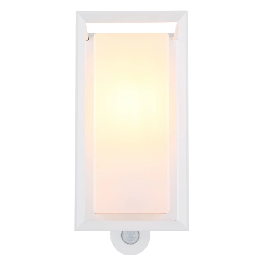 Globo - Outdoor wall light with a sensor 1xE27/60W/230V IP44 white