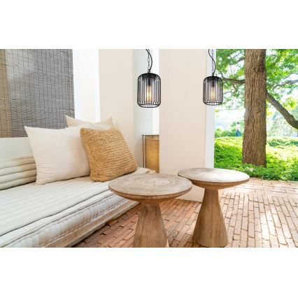 Globo - Outdoor chain-hung pendant light 1xE27/15W/230V