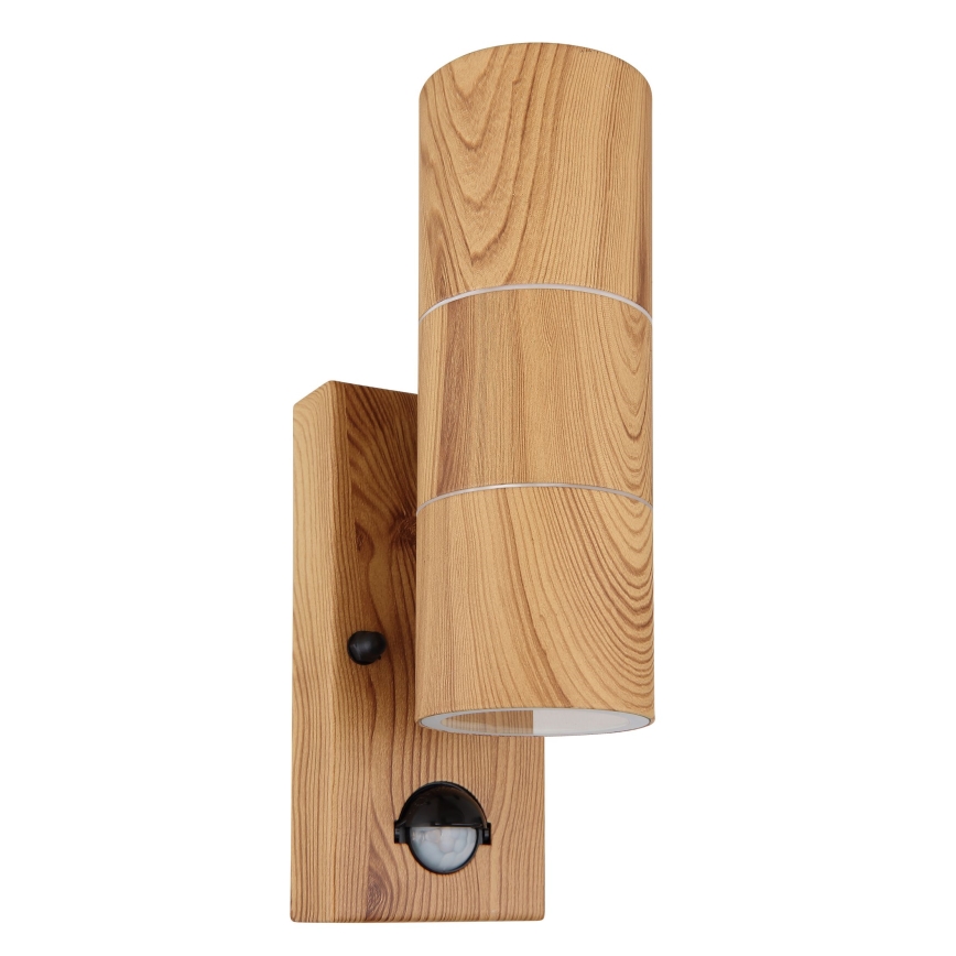 Globo - Outdoor wall light with a sensor 2xGU10/35W/230V IP44
