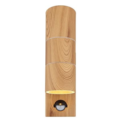 Globo - Outdoor wall light with a sensor 2xGU10/35W/230V IP44