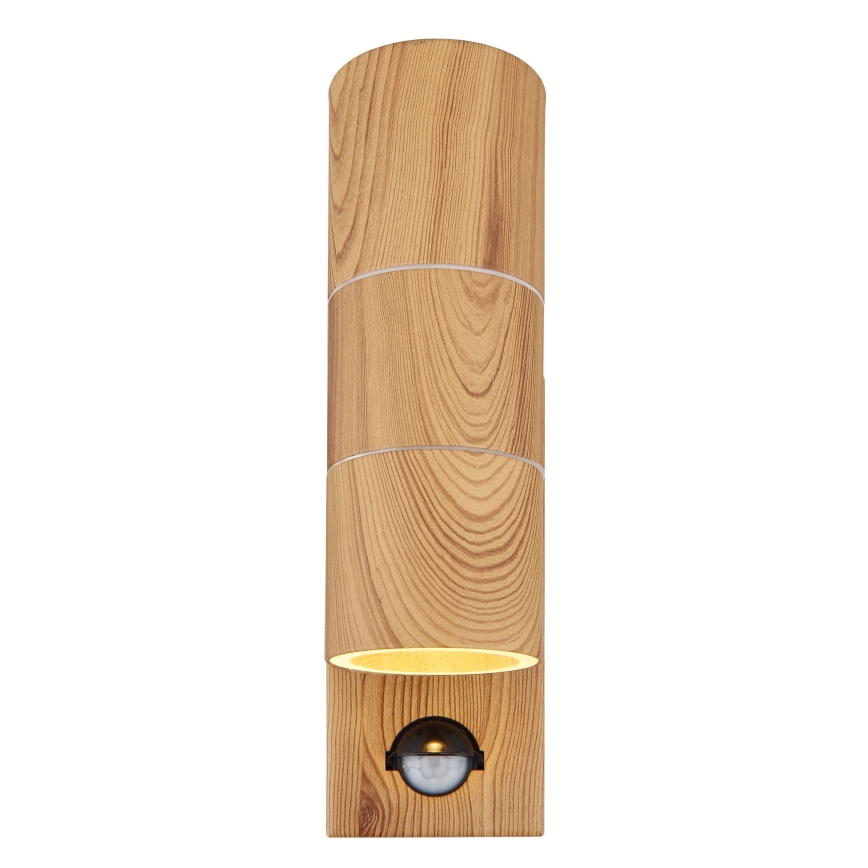 Globo - Outdoor wall light with a sensor 2xGU10/35W/230V IP44