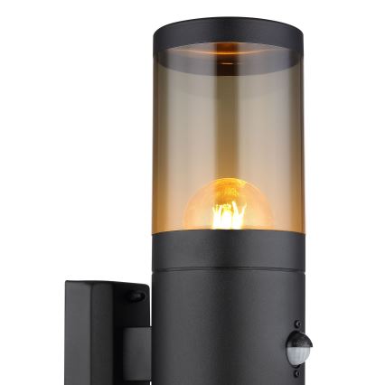 Globo wall light with sensor 2xE27/40W/230V IP44