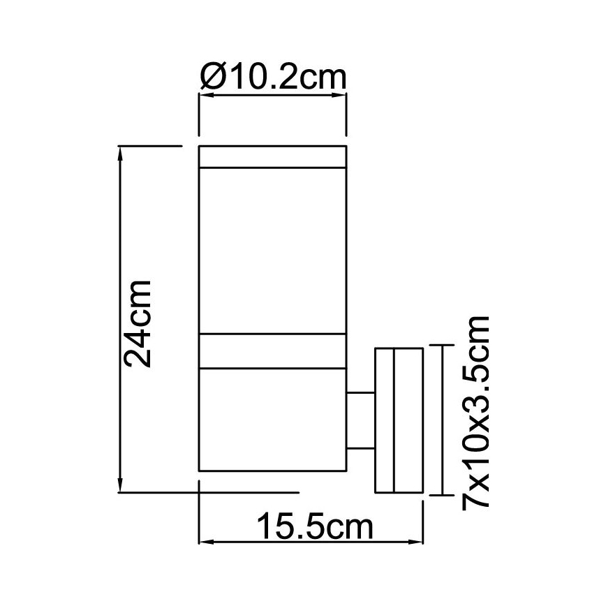 Globo - Outdoor wall light 1xE27/60W/230V