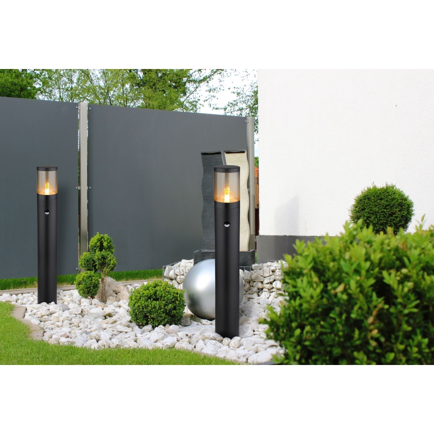 Globo - Outdoor lamp with sensor 1xE27/60W/230V 80 cm IP44