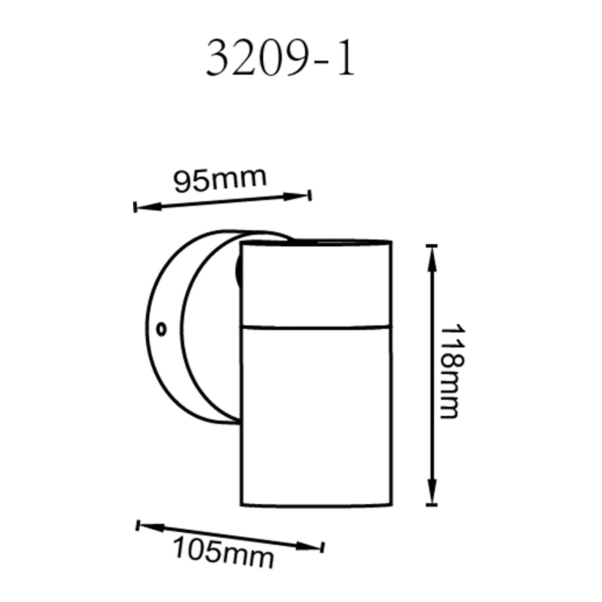 Globo - Wall spotlight 1xGU10/35W/230V