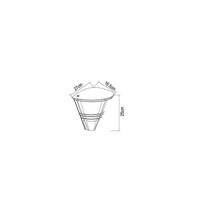 Globo 32093A - Outdoor wall light  SALLA 1xE27/60W/230V IP44