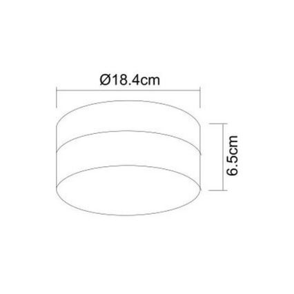 Globo - Bathroom light 1xE27/60W/230V d. 18,4 cm IP44
