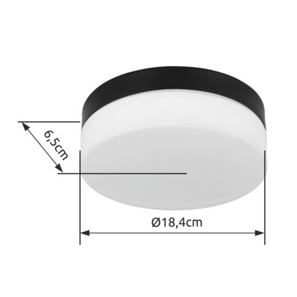 Globo - Bathroom light 1xE27/60W/230V d. 18,4 cm IP44