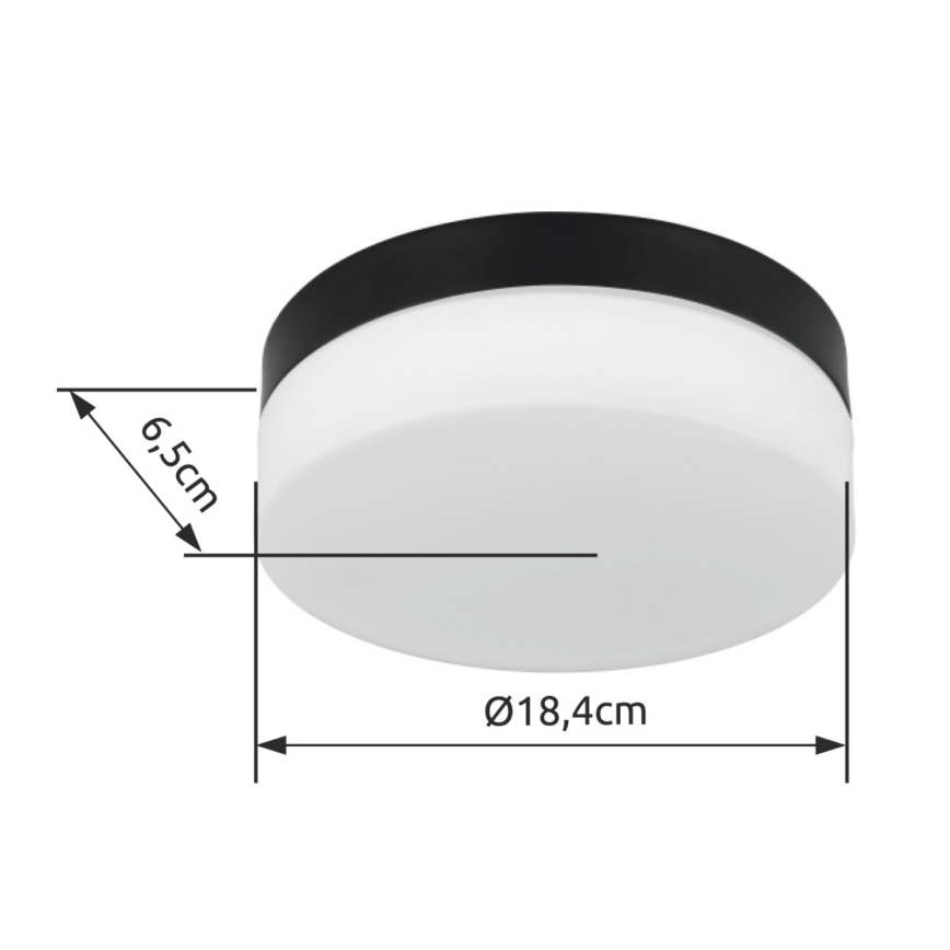 Globo - Bathroom light 1xE27/60W/230V d. 18,4 cm IP44
