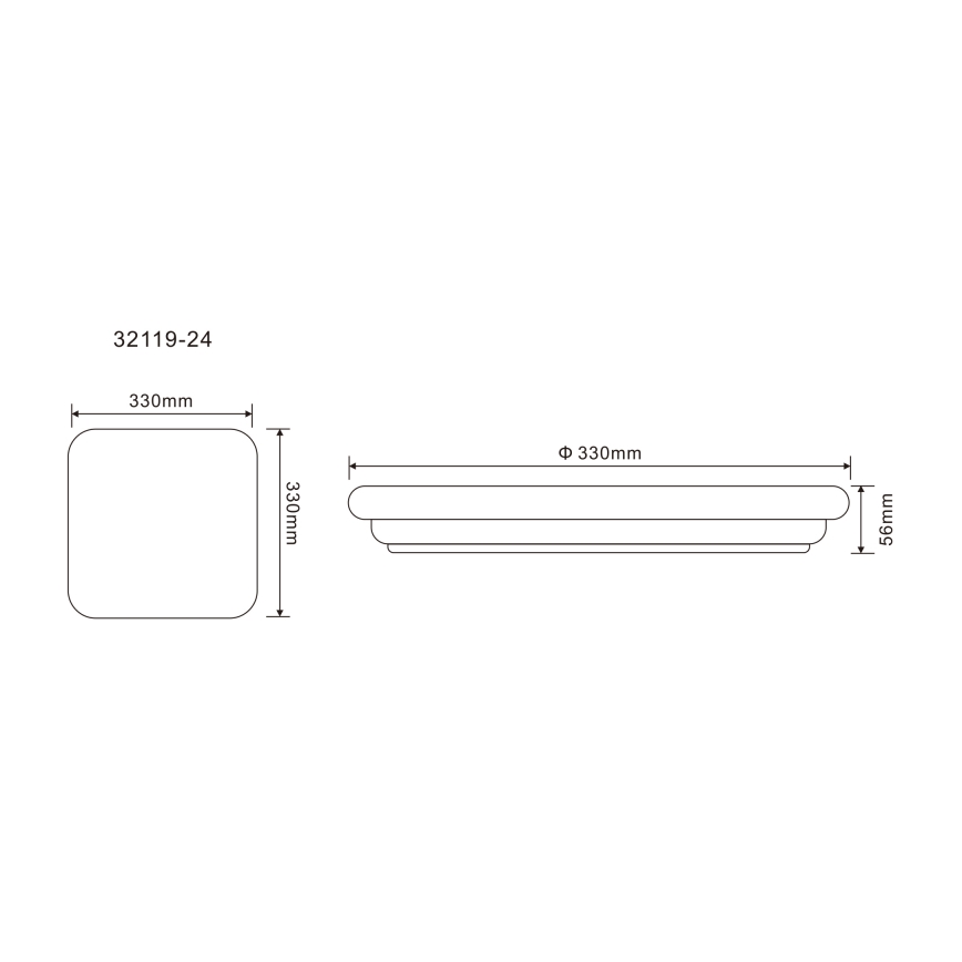 Globo - LED Outdoor ceiling light LED/24W/230V IP54