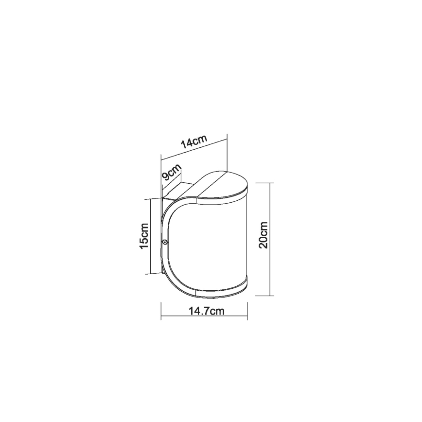 Globo 32128A - Outdoor wall light  SEGGA 1xE27/60W/230V IP44