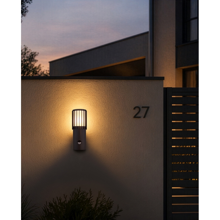 Globo - Outdoor wall light with sensor 1xE27/15W/230V IP54