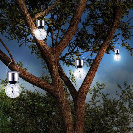 Globo 33056 - Solar LED light / 0.06 W / 3.2 V / IP44 / 400 mAh