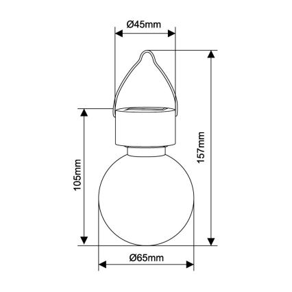 Globo 33056 - Solar light 1xLED/0,06W/3,2V IP44