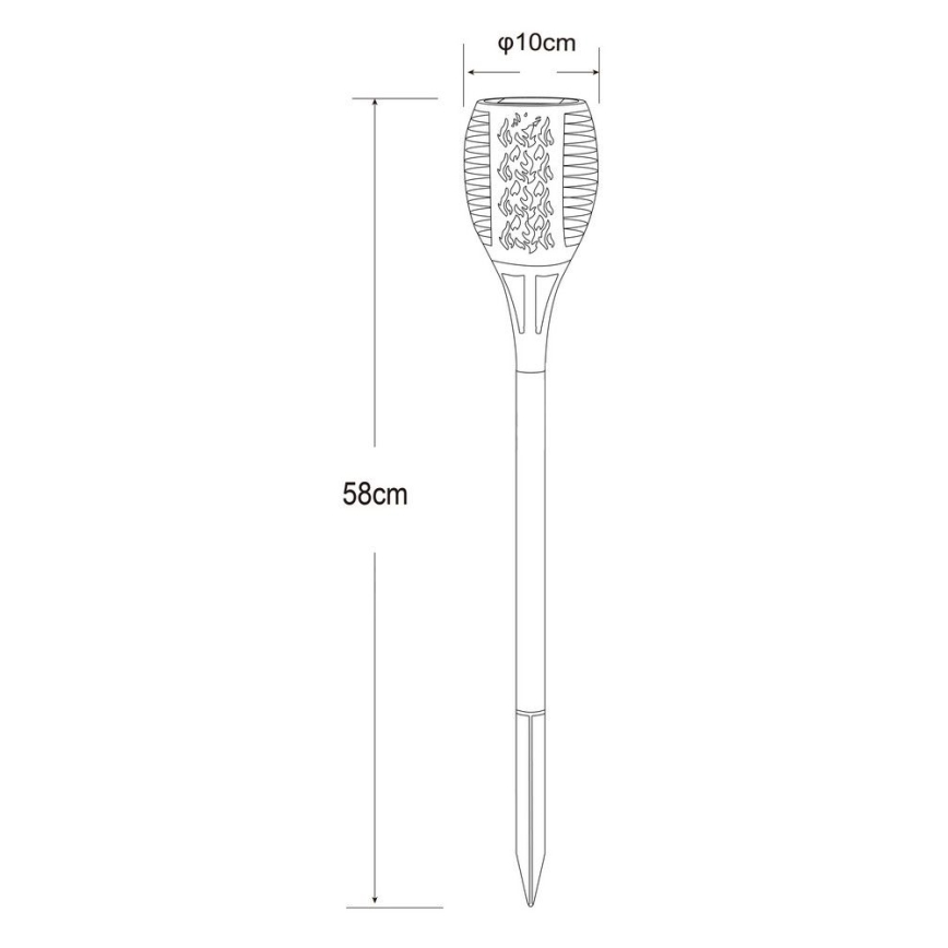 Globo - LED Solar lamp 36xLED/0,1W/1,2V IP44