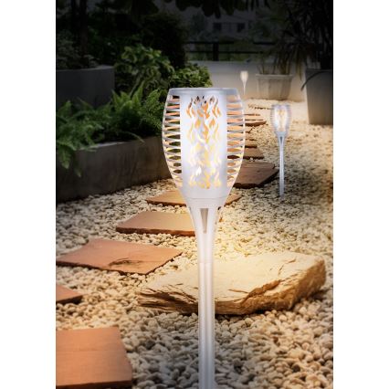 Globo - LED Solar light LED/3,6W/3V 1800K IP44 shiny chrome