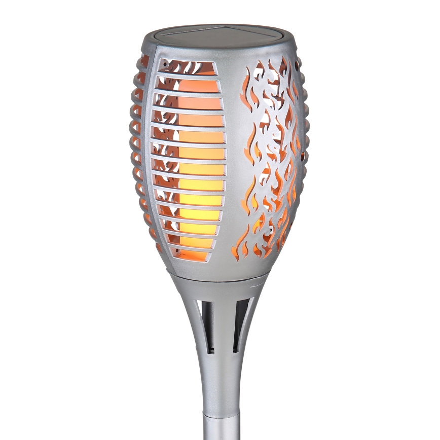 Globo - LED Solar light LED/3,6W/3V 1800K IP44 shiny chrome