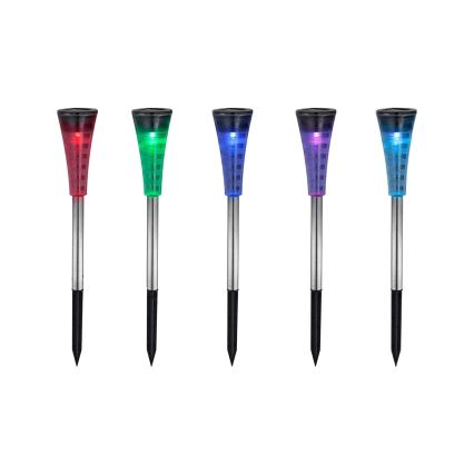 Globo 33079-5 - SET 5x Solar lamp RGB-LED/0,06W/3,2V IP44