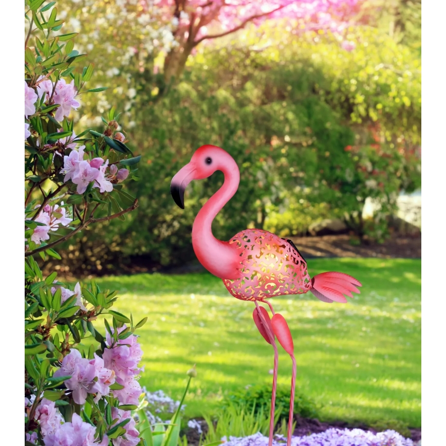 Globo - LED Solar Light LED/3V IP44 300 mAh Flamingo