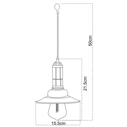 Globo - LED Solar chandelier on a chain LED/0,06W/1,2V IP44