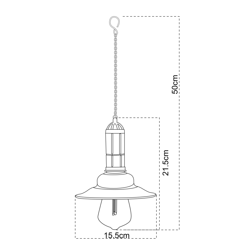 Globo - LED Solar Pendant Light on Chain LED/0.06W/1.2V IP44 150 mAh