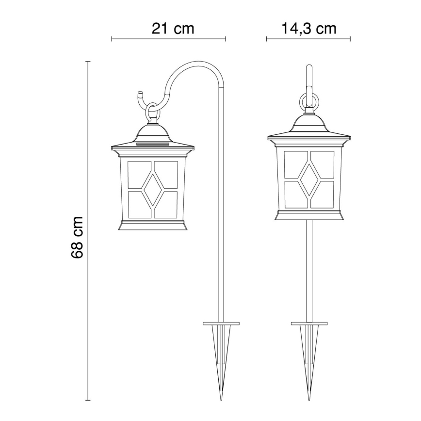 Globo - LED Solar light LED/0,06W IP44 300 mAh