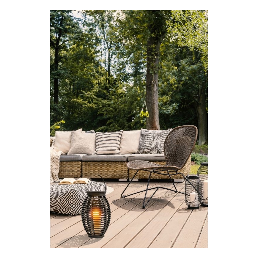 Globo - LED Solar light LED/0,06W/3,2V IP44 rattan