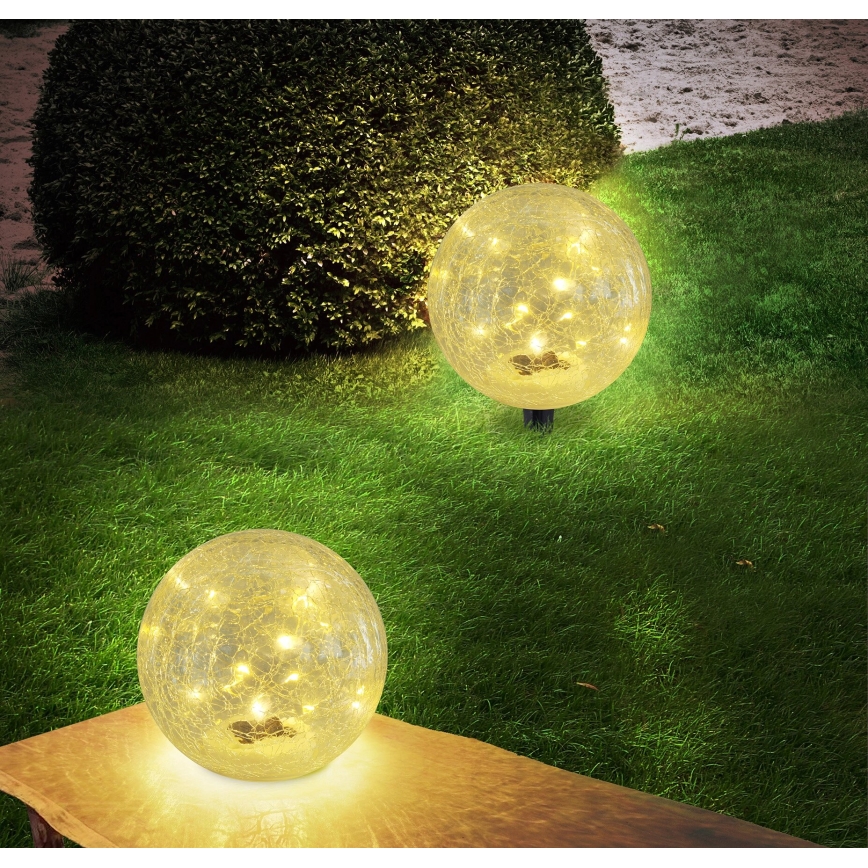 Globo - LED Solar lamp 15xLED/0,06W/3,2V d. 15 cm IP44