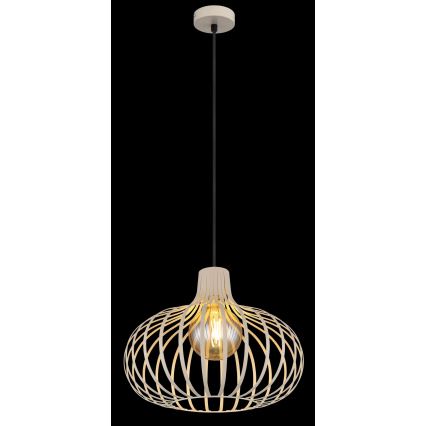 Globo - Cable-hung pendant light 1xE27/40W/230V beige