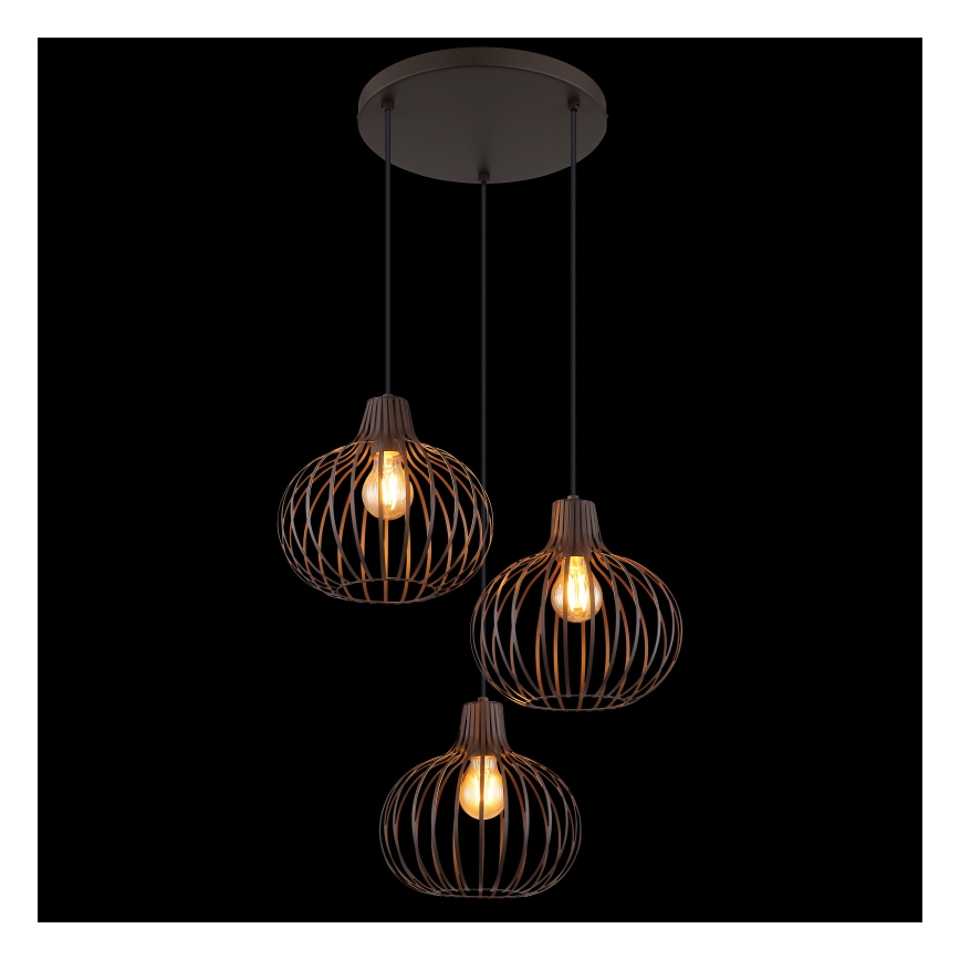 Globo - Cable-hung pendant light 3xE27/40W/230V