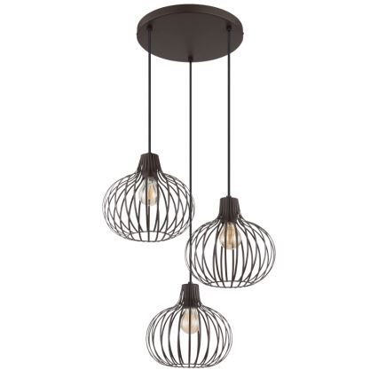 Globo - Cable-hung pendant light 3xE27/40W/230V