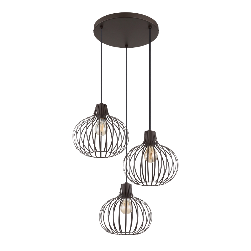 Globo - Cable-hung pendant light 3xE27/40W/230V