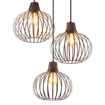Globo - Cable-hung pendant light 3xE27/40W/230V
