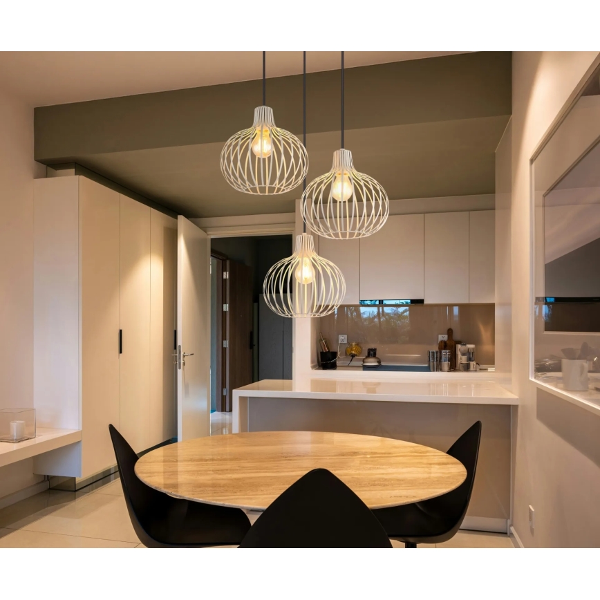 Globo - Cable Pendant Light 3x E27/40W/230V, Beige
