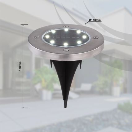 Globo - SET 4x LED Solar light LED/0,1W/3V IP44 300 mAh