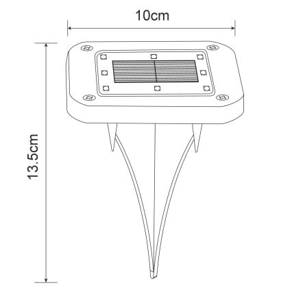 Globo - SET 2x LED Solar light LED/0,8W/1,2V IP44