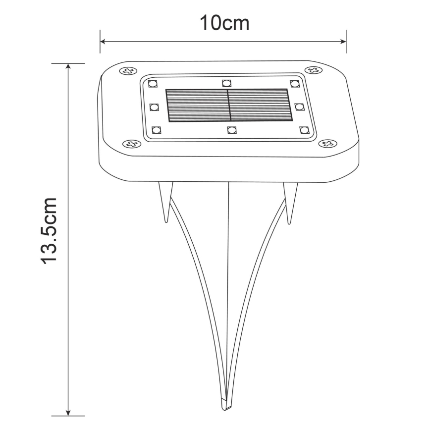 Globo - SET 2x LED Solar light LED/0,8W/1,2V IP44