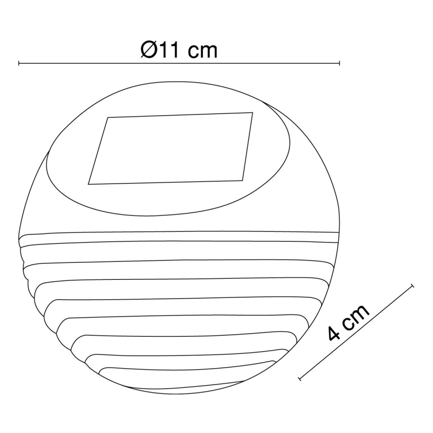 Globo - LED Solar wall light 2xLED/0,06W/1,2V IP44
